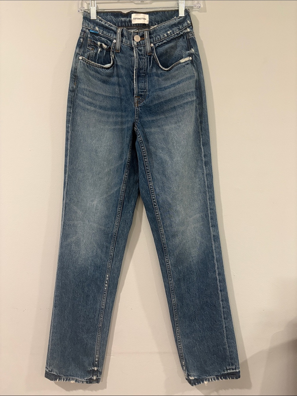 Cotton Citizen Kate Light Blue High-Rise Denim Jeans/size 23